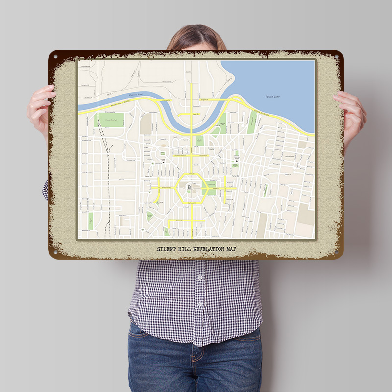 Silent Hill Revelation Map Met - Custom Map Poster recensie en prijs
