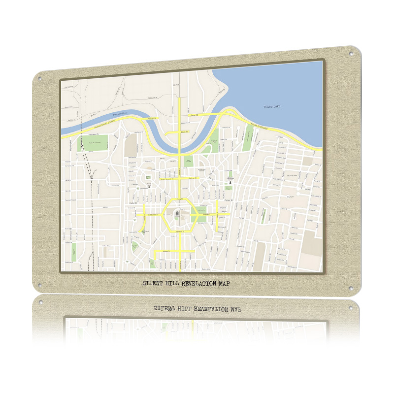 Silent Hill Revelation Map Met - Custom Map Poster recensie en prijs