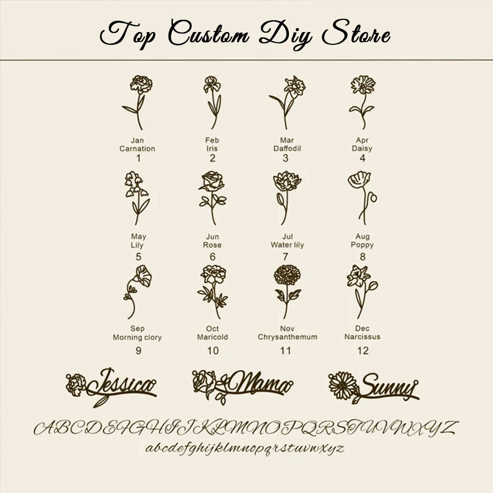 Gepersonaliseerde Naam Geboort - Birth Flower Necklace recensie en prijs
