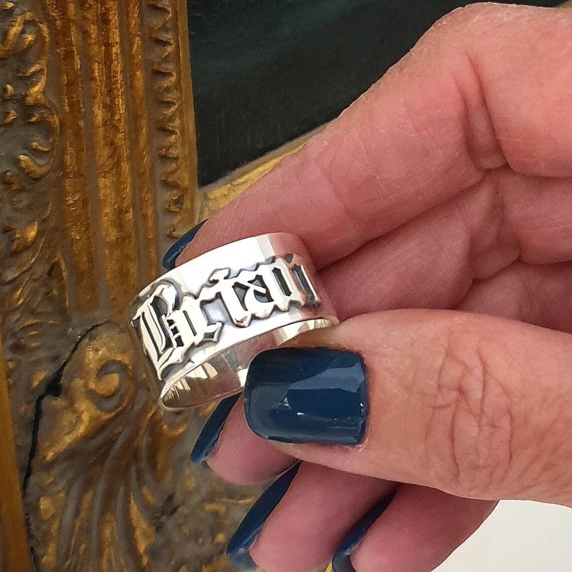 12MM Heren Gothic Ringen Geper - Initial Ring Custom recensie en prijs