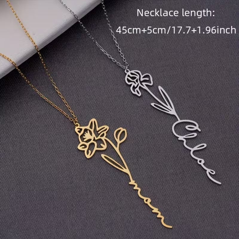 Gepersonaliseerde ketting met  - Birth Flower Necklace recensie en prijs